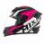 Capacete Moto Fechado Mixs Mx2 Storm Fosco Protork ROSA