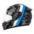 Capacete Moto Fechado Mixs Mx5 Super Speed Brilhante CINZA/AZUL