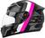 Capacete Moto Fechado Mixs Mx5 Super Speed Brilhante CINZA/ROSA