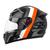 Capacete Moto Fechado Mixs Mx5 Super Speed Fosco Cinza, Laranja brilhoso