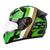 Capacete Moto Fechado Mixs Mx5 Super Speed Fosco Verde, Dourado brilhoso