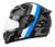 Capacete Moto Fechado Mixs Mx5 Super Speed + Narigueira Preto / Azul Fosco