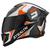 Capacete Moto Fechado Pro Tork Stealth Concept Brilhante Viseira Fumê BRANCO - LARANJA