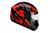 Capacete Moto Feminino Masculino Fechado Peels Spike Maxi Preto Brilhante Vermelho