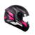 Capacete Moto Feminino Masculino Peels Spike Motion Preto Fosco Rosa