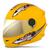 Capacete Moto Infantil Masculino e Feminino Menino e Menina Com Viseira Dourada Pro Tork Liberty Four Kids Amarelo