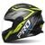 Capacete moto integral R8 Pro Speed Fosco feminino e masculino com viseira cristal Pro Tork PRETO - AMARELO