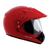 Capacete Moto Motocross Fechado Com Viseira Ebf Motard Solid Vermelho