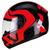 Capacete Moto Peels Spike New Ghost Preto e Vermelho Brilhante Motociclista Vermelho Brilhante