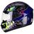 Capacete Moto Peels Spike Zilla Fechado Masculino Feminino Azul Brilhante Colorido