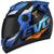 Capacete Moto Pro Tork Evolution G8 Evo Viseira Fumê Azul, Laranja