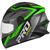 Capacete Moto Pro Tork Fechado Integral R8 Pro Speed Fosco Masculino Feminino Viseira Transparente PRETO - VERDE