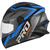 Capacete Moto Pro Tork Fechado Integral R8 Pro Speed Fosco Masculino Feminino Viseira Transparente PRETO - AZUL