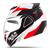 Capacete Moto Robocop Escamoteável Articulado Pro Tork V - Pro Jet Red Nose Masculino Feminino BRANCO - VERMELHO