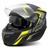 Capacete Moto Robocop Escamoteável Pro Tork New Attack Masculino Feminino Viseira Solar Amarelo