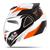 Capacete Moto Robocop Pro Tork V-Pro Jet Red Nose Escamoteável Branco, Laranja