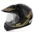 Capacete Motocross EBF Motard Street Preto e Dourado Preto e Dourado