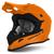 Capacete Motocross Etceter Solid Esportivo Cross Trilha Laranja