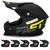 Capacete Motocross Fast Solid 788 Pro Tork Pala com Regulagem Várias Cores Preto e Amarelo