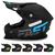 Capacete Motocross Fast Solid 788 Pro Tork Pala com Regulagem Várias Cores Preto e Azul