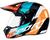 Capacete Motocross Masculino Feminino Bieffe Esportivo Moto Preto Brilho com Laranja