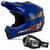 Capacete Motocross Off Road Liberty Mx Pro + Óculos 788 Preto Azul