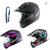 Capacete Motocross Trilha Cross Vision com viseira Helt capacete motocross off road preto-fosco