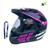 Capacete Motocross Trilha Cross Vision com viseira Helt capacete motocross off road rosa