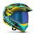 Capacete Motocross Trilha Esportivo Pro Tork Th1 Vision Adventure com Viseira Camaleão VERDE - AMARELO