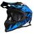 Capacete Motocross Trilha Etceter Fast Brilhante Novo Off Road AZUL