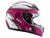 Capacete MX5 Blade Mixs Preto e Vermelho Tam. 58 Branco e Rosa