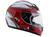 Capacete MX5 Blade Mixs Preto e Vermelho Tam. 58 Branco e Vermelho