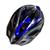 Capacete P/Ciclismo Mountain Bike Skate Patins Adulto C/ Led Azul