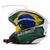 Capacete Para Moto Aberto Masculino Feminino New Liberty Pro Tork Patriota Brasil Urbano BRANCO - VERDE