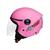 Capacete Para Moto Aberto Taurus Joy 23 Preto 56 Rosa