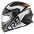 Capacete Para Moto Fechado R8 Pro Brilhante Masculino Feminino PRETO - LARANJA