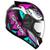 Capacete Para Motociclista EBF Novo Spark Dragon Feminino Masculino  Preto Fosco e Rosa