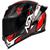 Capacete Para Motociclista Masculino Feminino ASX Eagle Racing Diagon Lançamento Vermelho e Branco
