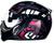 Capacete Peels Mirage Masculino Feminino com Óculos fumê interno Preto Brilho com Rosa