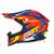 Capacete Piloto Motocross Trilha Off Road Fast Fantasy Pro Tork Azul - Laranja Masculino & Feminino AZUL - LARANJA