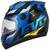 Capacete Pro Tork Evolution 788 G8 Evo Fechado Moto AZUL - AMARELO