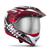 Capacete Pro Tork Th1 Vision Adventure Vis. Cromada Conforto e Segurança BRANCO - VERMELHO