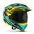 Capacete Pro Tork Th1 Vision Adventure Vis. Fumê Segurança e Conforto VERDE - AMARELO