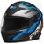 capacete r8 pro speed pro tork Preto Fosco/Azul