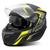 Capacete Robocop Escamoteável Articulado Masculino Feminino New Attack HSA Pro Tork Óculos Fumê Interno AMARELO