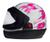 Capacete San Marino Femme Moto Integral Fechado Motoboy Flor Branco Rosa