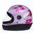 Capacete San Marino Fórmula 1 Femme Moto Flor Integral Lilás