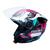 capacete spark jet dragon preto/rosa