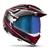 Capacete Trilha Cross Enduro Pro Tork TH-1 Vision Adventure com Viseira Camaleão VERMELHO - BRANCO