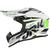 Capacete Trilha Motocross Off Road Fast 788 Skull Pro Tork Fechado Esportivo Masculino Femino Para Piloto Trilha Enduro BRANCO - VERDE